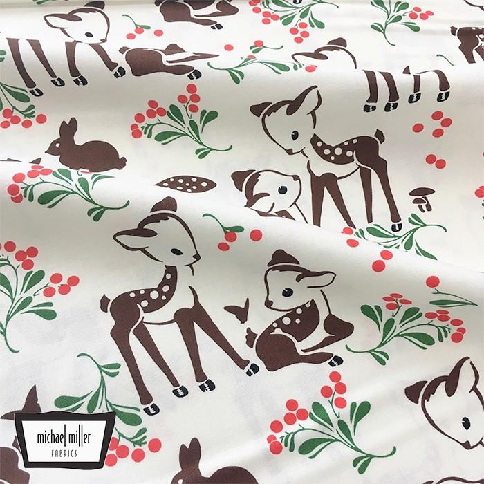 Michael Miller マイケルミラー バンビ柄 小鹿 レトロ 生地 インテリア ファブリック生地 シーチング 生地 子供服 綿100 Cx63crem Free Style 通販 Yahoo ショッピング