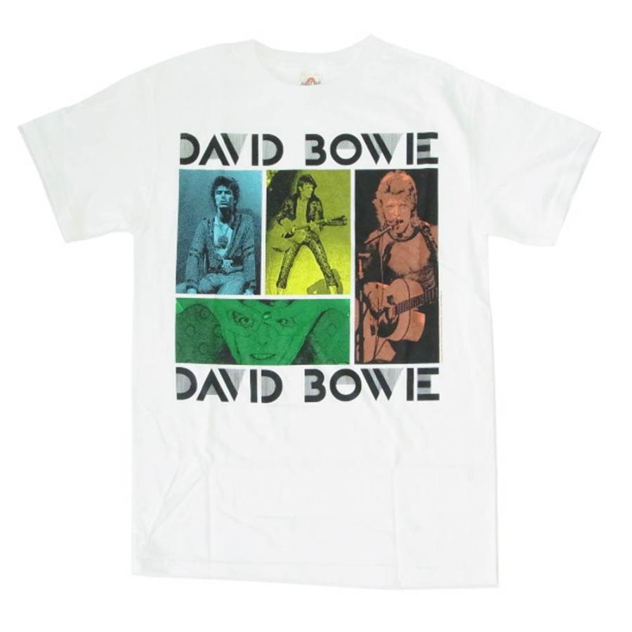 David Bowie デヴィッド・ボウイ Tシャツ COLOR PHOTO ホワイト ロック  