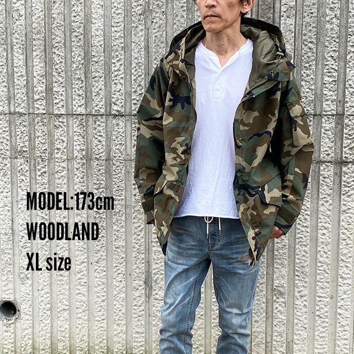 ECWCS パーカー HOUSTON ヒューストン ジャケット gen1 parka ナイロン 軍物 ミリタリージャケット カモフラージュ ブラック L XL｜free-style｜09