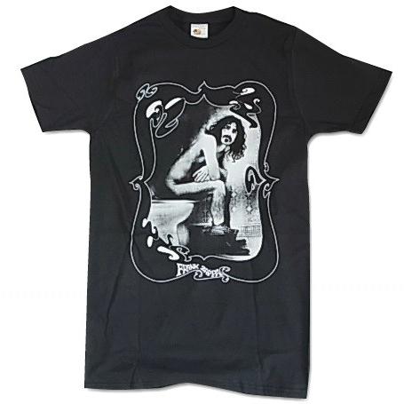FRANK ZAPPA フランク・ザッパ Tシャツ TOILET PHOTO モノクロ ブラック メンズ バンドTシャツ ロックTシャツ 送料無料｜free-style