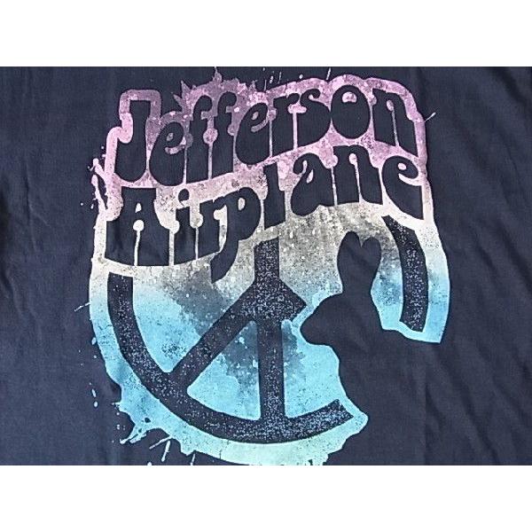 Jefferson Airplane "ピースマーク"　Navy T-shirts｜free-style｜03