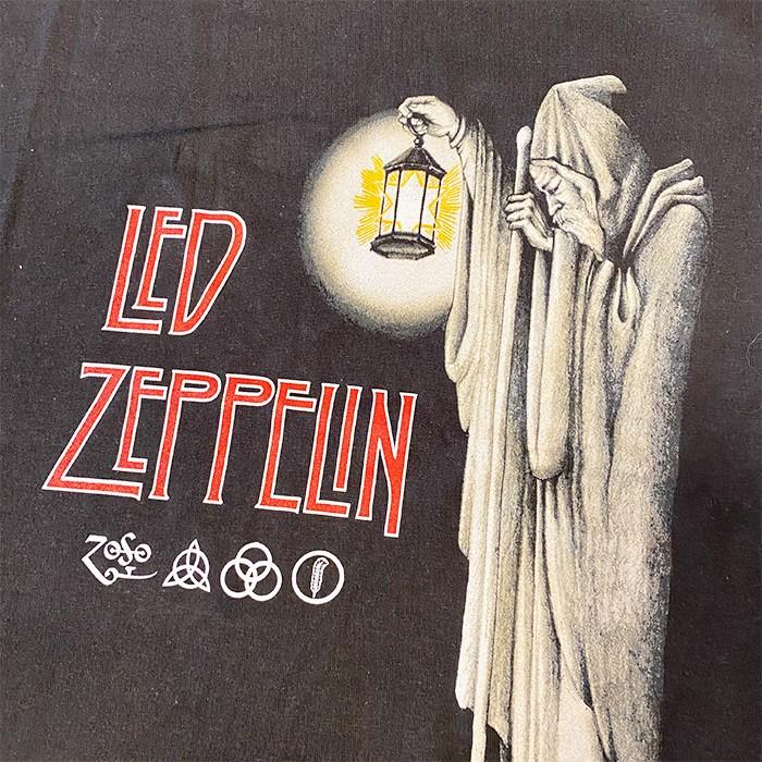 バンドT Led Zeppelin レッド・ツェッペリン Tシャツ HERMIT ブラック