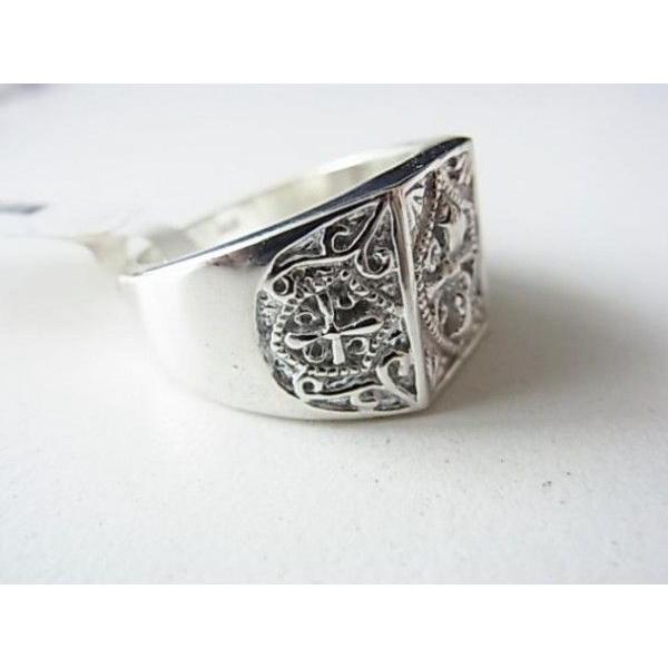 フリーメイソン Free Mason テンプル騎士団 紋章 925シルバーリング Masonring925c Free Style 通販 Yahoo ショッピング