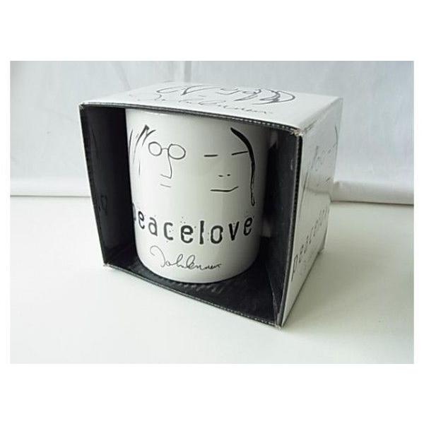 John Lennon ジョン・レノン peace love オノヨーコ マグカップ 送料