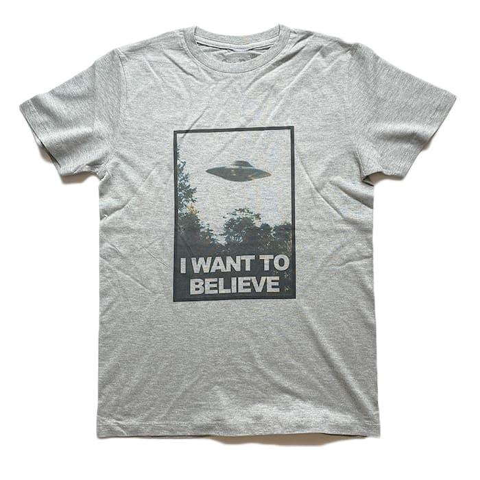 UFO Tシャツ I WANT TO BELIEVE メンズ レディース ポスター L XL X