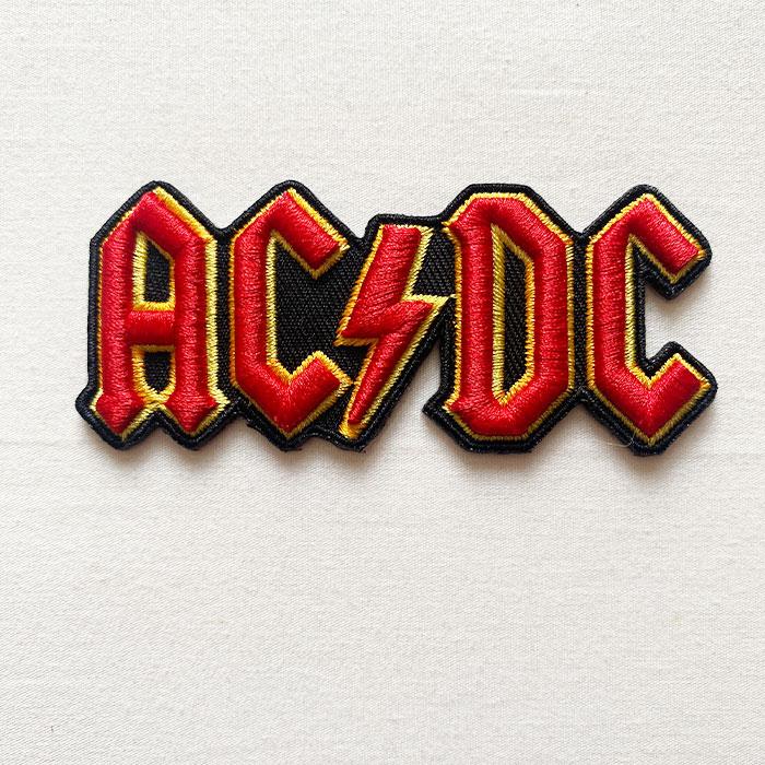 ワッペン パッチ AC/DC 3D ロゴ ロック ACDC アイロンワッペン ワッペンアイロン | ブランド登録なし