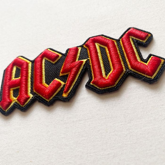 ワッペン パッチ AC/DC 3D ロゴ ロック ACDC アイロンワッペン ワッペンアイロン | ブランド登録なし | 01