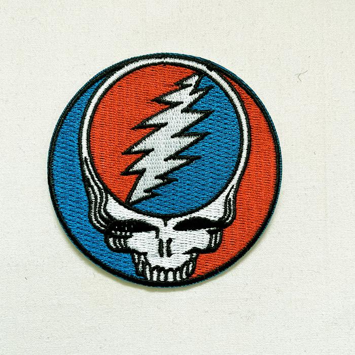 ワッペン パッチ GRATEFUL DEAD グレイトフルデッド STEEL FACE ロゴ