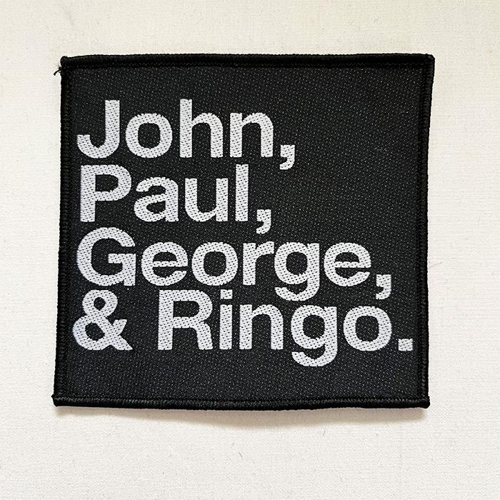 ワッペン パッチ The Beatles ビートルズ John, Paul, George & Ringo 