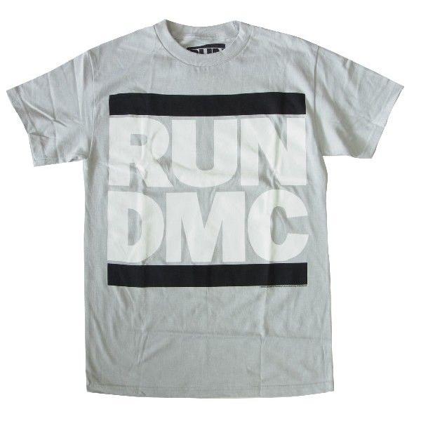 RUN DMC/ランディエムシー ロゴ　グレー　Tシャツ｜free-style