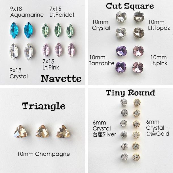 No.257 ドロップビーズとラインストーンのピアス ハンドメイド 楽天市場】ピアス レディース ラインストーン 3サイズ 6個セット