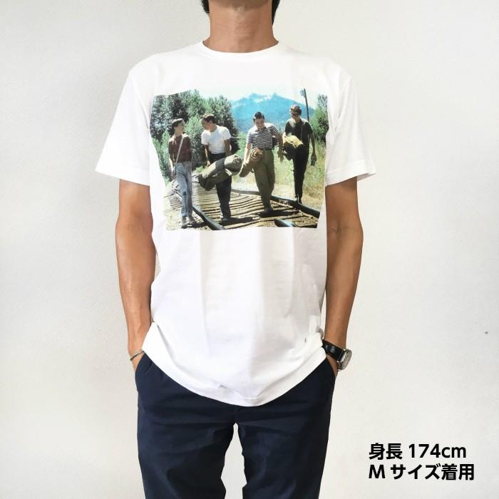 STAND BY ME / スタンド・バイ・ミー ホワイト 映画Tシャツ : FREE