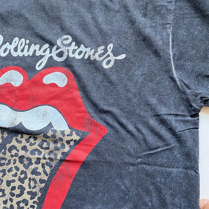 貴重★THE ROLLING STONES ローリングストーンズTシャツ　豹柄 ロックTシャツ The Rolling Stones ローリングストーンズ Lips