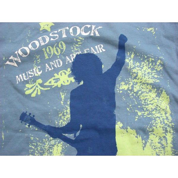 WOODSTOCK '69 ウッドストック  "LIVE" ブルー プリントTシャツ　｜free-style｜02