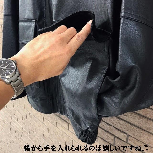 SUGGESTION 『 A-2 フライトジャケット タイプ フェイク レザー