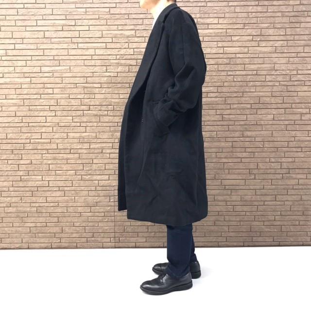 TMDL 超軽量 ウール モッサ 素材 ダブル ルーズ チェスター 超 ロング