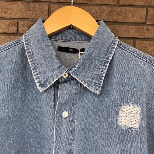 TMDL ヴィンテージ 加工 デニム シャツ ☆ メンズ 男女兼用 アメカジ g