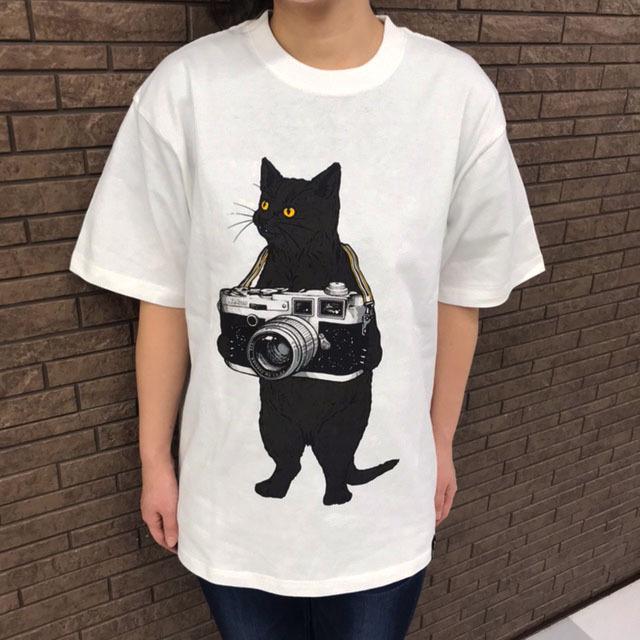 go slow caravan（ゴースローキャラバン） USA/C カメラ 猫 半袖 T 