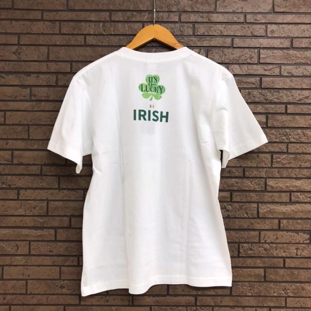 三つ葉 の クローバー プリント 半袖 Tシャツ ☆ メンズ 男女兼用 ユニ