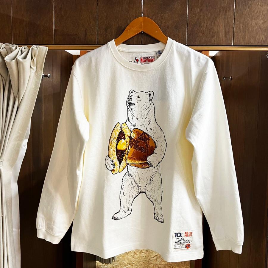 go slow caravan 超ヘビー USA/C どら焼き クマ ロング スリーブ go slow caravan 超ヘビー USA/C どら焼き クマ ロング スリーブ