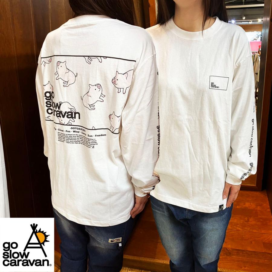 go slow caravan（ゴースローキャラバン） 子ブタ USA/C スクエア LOGO