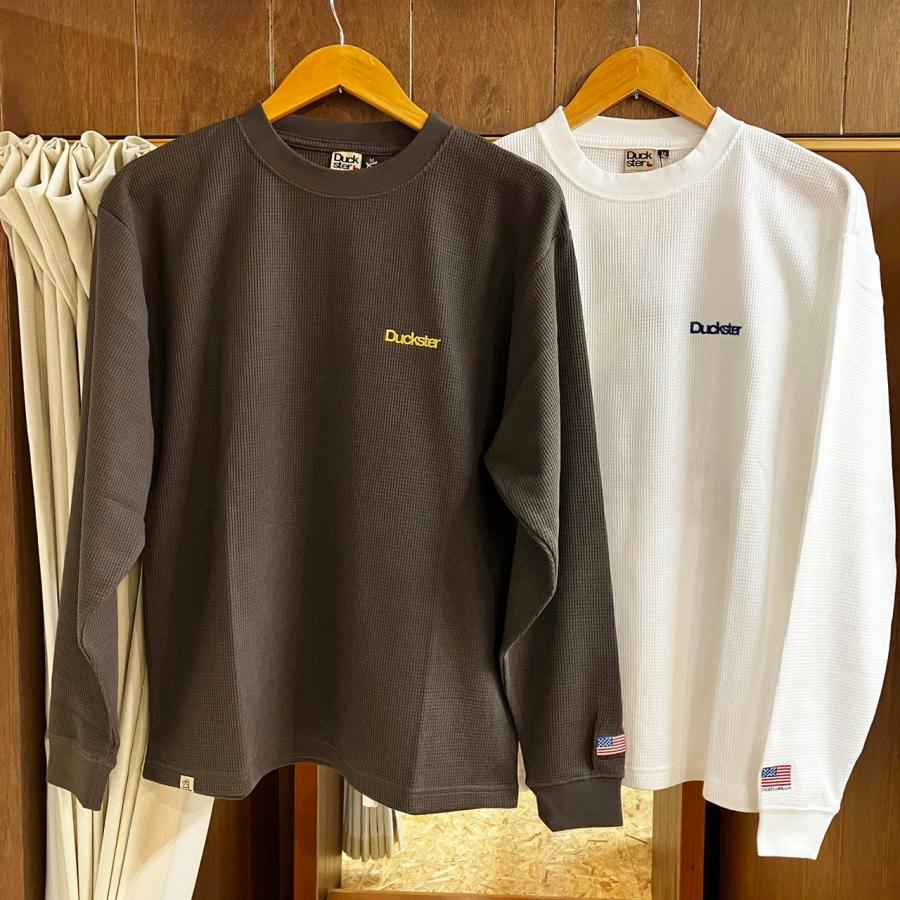 descendant ワッフル生地 L/S シャツ スウェット ビッグロゴ S COB MASTER（コブマスター） Duckster D ロゴ サーマル L/S TEE