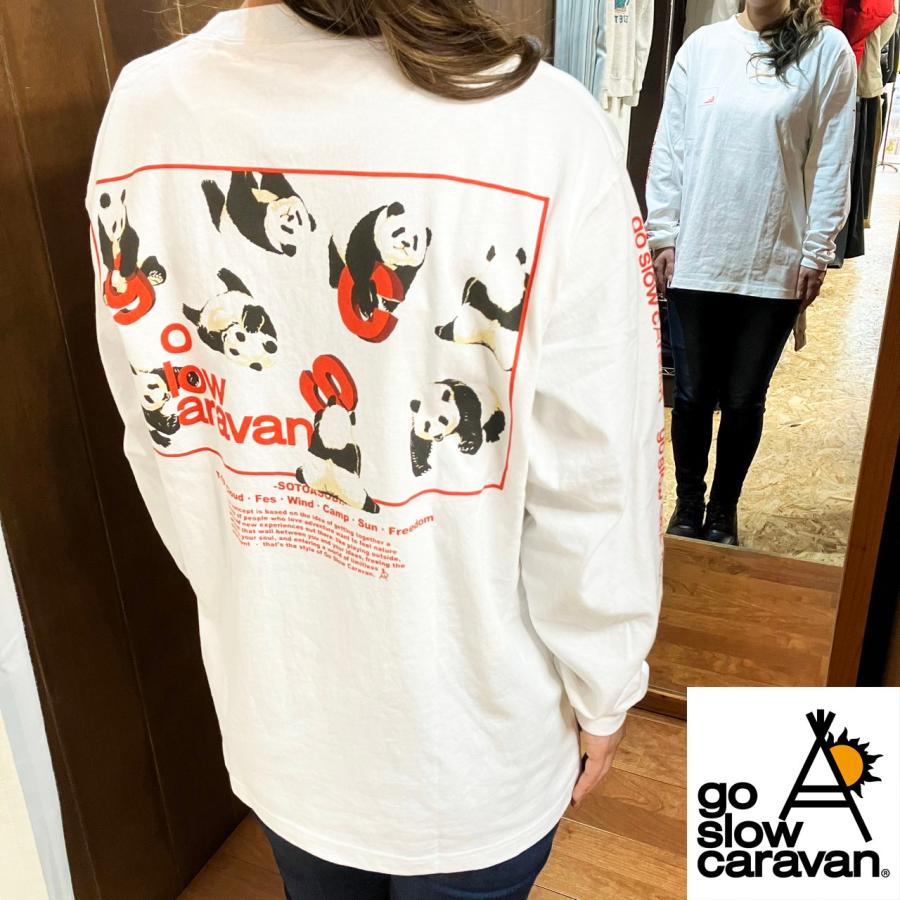 go slow caravan（ゴースローキャラバン） パンダ USA/C スクエア LOGO 