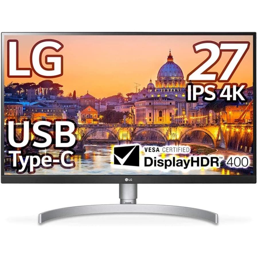 LG モニター ディスプレイ 27UL850-W 27インチ/4K/DisplayHDR400/IPS非光沢/USB Type-C、DP、HDMI×2/スピーカー/FreeSync/高さ調節、ピボット｜free-world
