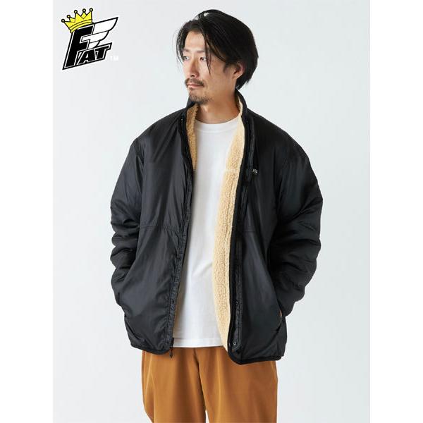 FAT (エフエーティー) OUTUS (リバーシブル フリースジャケット) Beige