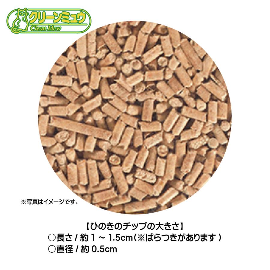 クリーンミュウ 4袋セット 猫砂 ネコ砂 チップ 小粒 木製 システム