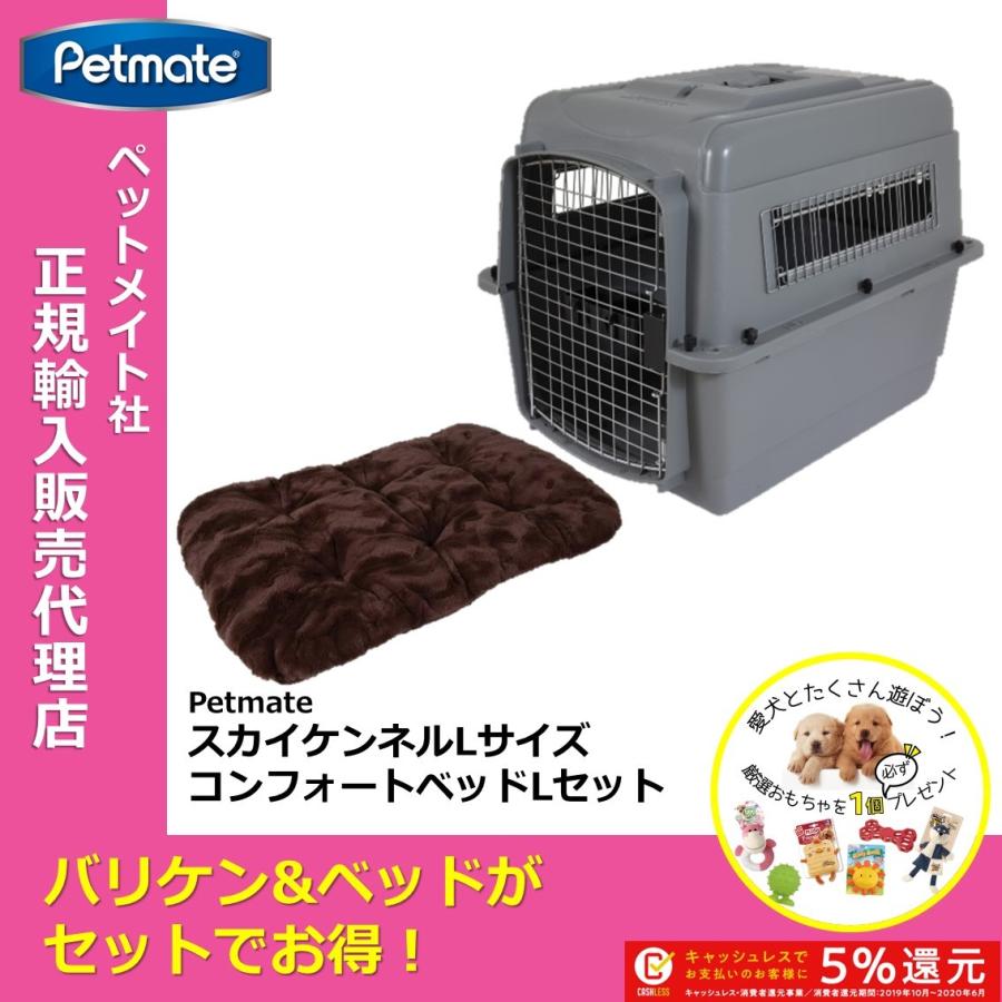 60 Off セットでお得 ベッドセット 犬 バリケン クレート ペットメイト スカイケンネルl コンフォートベッドlセット 即納 最大半額 Esiba Tg