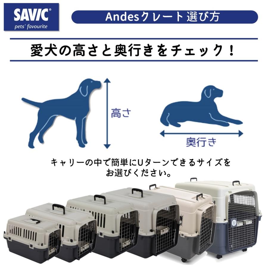 犬 ハードキャリー クレート おすすめ IATA基準 移動 ペットキャリー キャリーケース 小型犬 中型犬 送料無料 SAVIC アンデス M SV3279｜freebirdcorp｜05