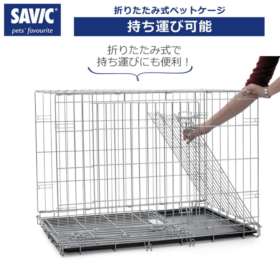 SAVIC 折りたたみ クレート ゲージ ハウス 室内飼い 災害時 防災 SAVIC 折りたたみ クレート ゲージ ハウス 室内飼い 災害時 防災