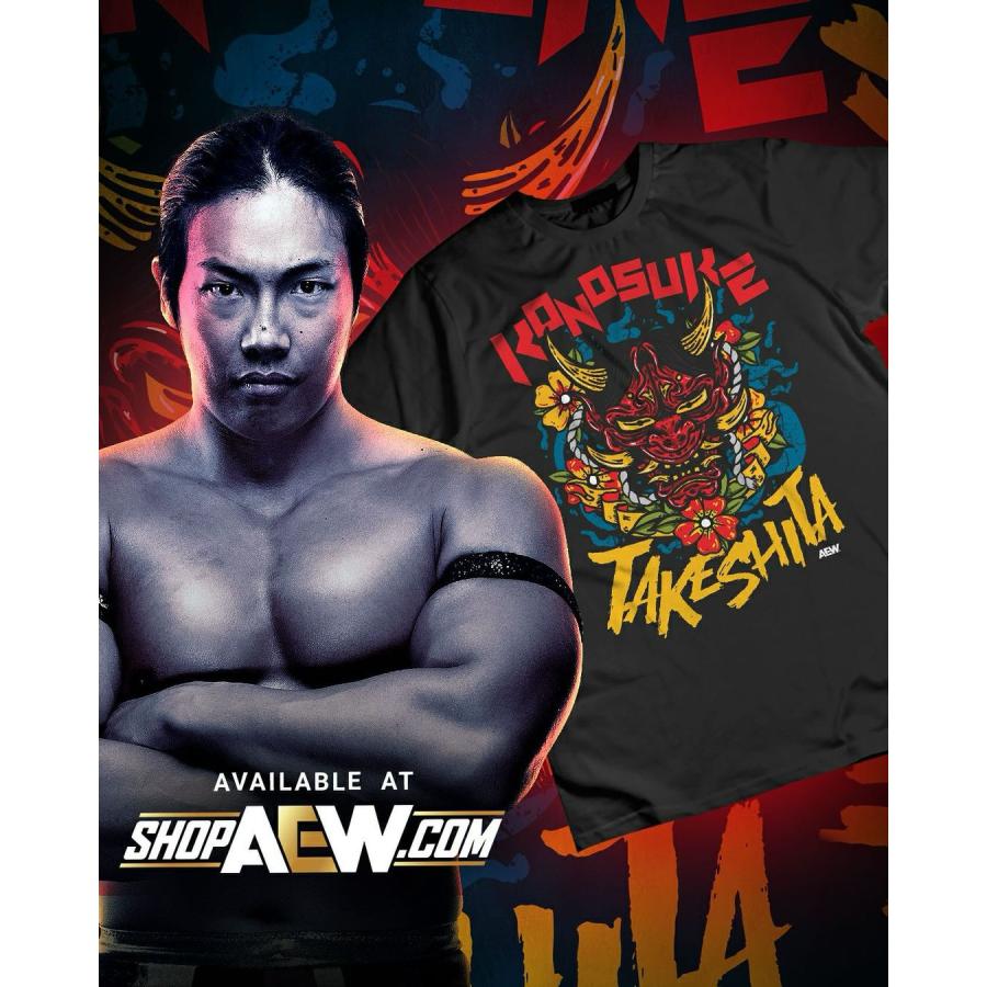 竹下幸之介 AEW Tシャツ(アメリカ直輸入 プロレスTシャツ 竹下幸之介 AEW Tシャツ(アメリカ直輸入 プロレスTシャツ
