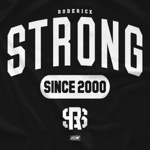 ロデリック・ストロング AEW プロレス Tシャツ「AEW RODERICK STRONG Since 2000 Tシャツ」AEW輸入アメリカンプロレスTシャツ S〜6L（大きいサイズあり）｜freebirds｜02