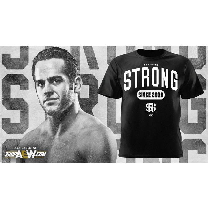 ロデリック・ストロング AEW プロレス Tシャツ「AEW RODERICK STRONG Since 2000 Tシャツ」AEW輸入アメリカンプロレスTシャツ S〜6L（大きいサイズあり）｜freebirds｜03