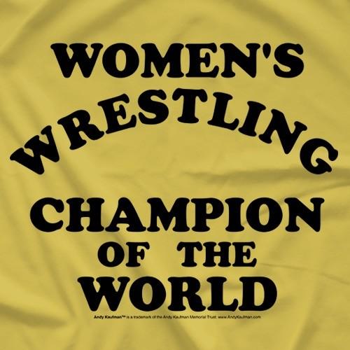 アンディ・カウフマン Tシャツ「ANDY KAUFMAN Women's Wrestling Champion Of The World Tシャツ」  米直輸入プロレスTシャツ｜freebirds｜02