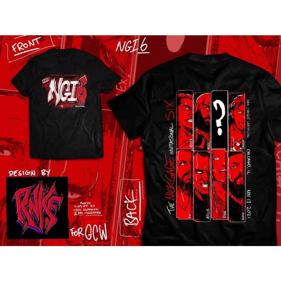 Gcw アメリカ直輸入 Tシャツ 竹田誠志 山下りな参戦 Ngi 6 デスマッチトーナメント Tシャツ 両面プリント アメリカ直輸入品 限定生産 現品限り Gcw Ngi6 Tshirt 1 アメリカンプロレスショップ フリーバーズ 通販 Yahoo ショッピング