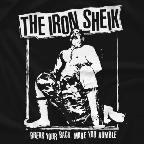 アイアン・シーク Tシャツ「THE IRON SHEIK Make You Humble Tシャツ」アメリカ直輸入プロレスTシャツ《日本未発売