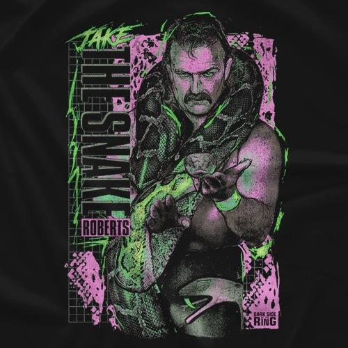 蛇男” ジェイク・ザ・スネーク・ロバーツ Tシャツ「JAKE 