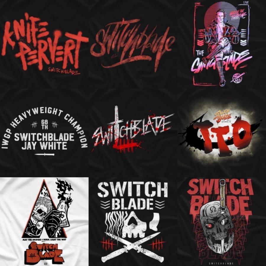 ジェイ・ホワイト 日本未発売デザイン 直輸入 Tシャツ「"SWITCHBLADE" JAY WHITE Switch Blade Era スイッチ・ブレード・エラ（ブラック）Tシャツ」海外限定版｜freebirds｜04