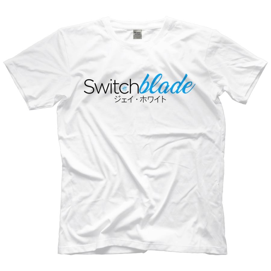 “スイッチブレード” ジェイ・ホワイト Tシャツ「"SWITCHBLADE" JAY WHITE Switchblade Fans スイッチブレード・ファンズ（ホワイト）Tシャツ」｜freebirds