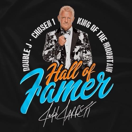 【レア】WWE　ジェフ・ジャレット　ベンディング　新品未開封 ダブルJ” ジェフ・ジャレット Tシャツ「JEFF JARRETT Hall Of Famer T