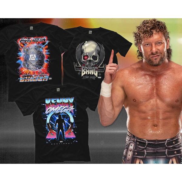 ケニー・オメガ Tシャツ「KENNY OMEGA Ω Omega Medley Pink Tシャツ」（お取り寄せ）アメリカ直輸入 プロレスTシャツ AEW 新日本プロレス USAインポート商品｜freebirds｜08