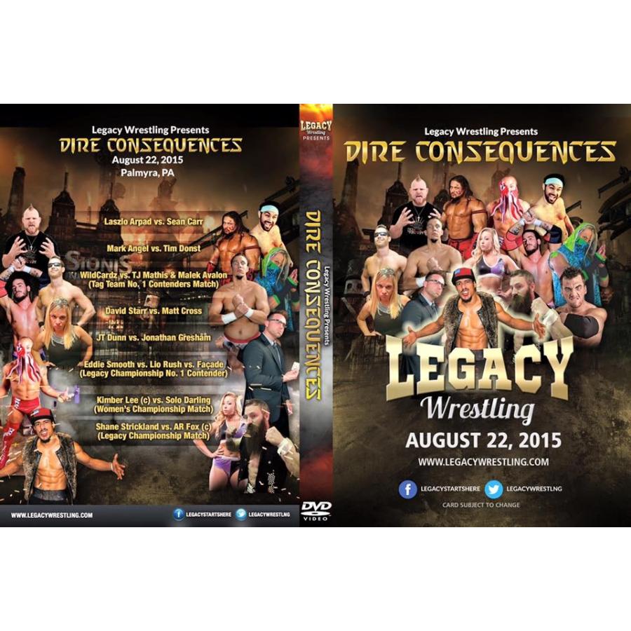 Legacy Wrestling Dvd Dire Consequences 15年8月22日ペンシルバニア州パルマイラ Legacy Dvd Direconsequences アメリカンプロレスショップ フリーバーズ 通販 Yahoo ショッピング