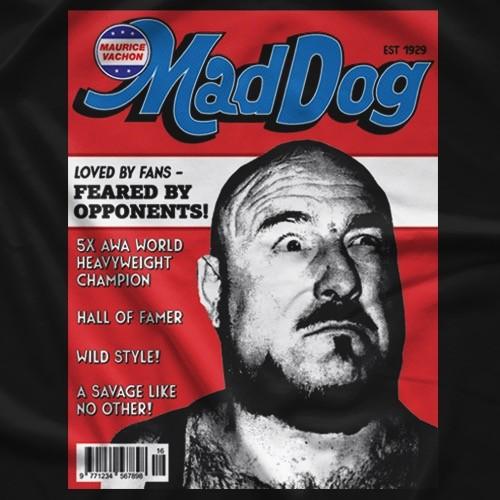 マッドドッグ・バション Tシャツ「MAD DOG VACHON Magazine Tシャツ」NWA WWF AWA WCW 全日 新日 クラシックプロレス｜freebirds｜02