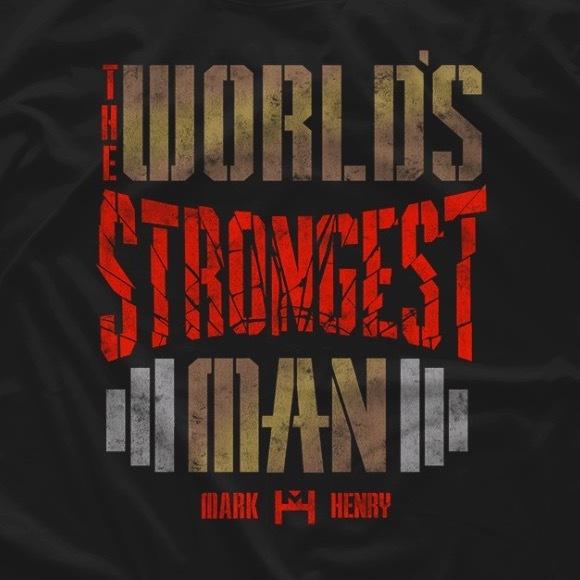 ”世界最強の男” マーク・ヘンリー Tシャツ「MARK HENRY The World's STRONGEST Man（レッド）Tシャツ」アメリカ直輸入プロレスTシャツ｜freebirds｜02