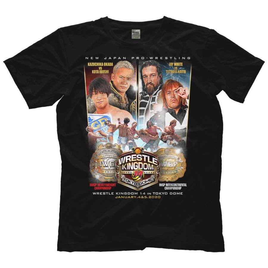 新日本プロレス 海外生産 直輸入 Tシャツ Njpw Wrestle Kingdom 14 イッテンヨン 二大王座戦 Tシャツ アメリカ直輸入tシャツ Njpw Tshirt 17 プロレスショップ フリーバーズ 通販 Yahoo ショッピング