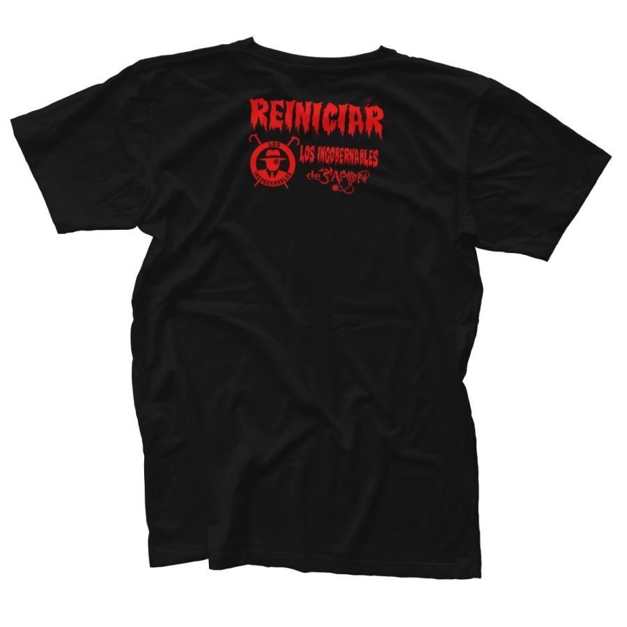 新日本プロレス 海外生産 直輸入 Tシャツ「NJPW 内藤哲也 TETSUYA NAITO Reiniciar Tシャツ（バックプリントあり）」アメリカ直輸入Tシャツ｜freebirds｜02