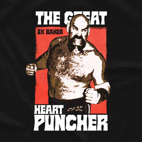 “狂牛” オックス・ベーカー Tシャツ「OX BAKER The Great Heart Puncher Tシャツ」（ボディ色：ブラック）アメリカ直輸入Tシャツ（並行輸入品）国際プロレス｜freebirds｜02